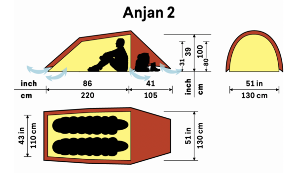 Hilleberg Anjan 2 GT Tent – Image 2
